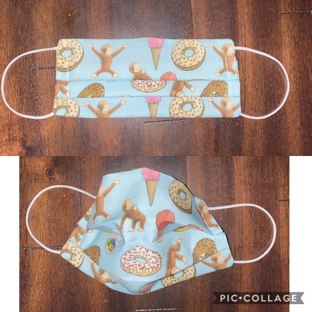 Curious George face mask